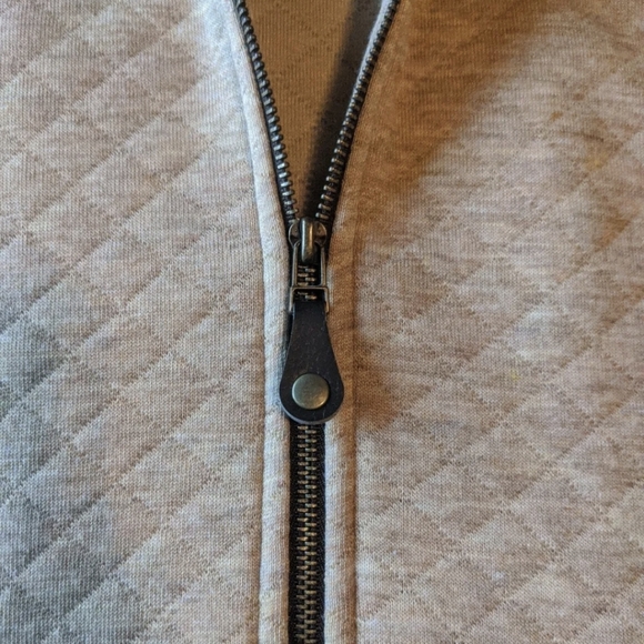 Chico's Women's Heathered Quilt Bunny Vest - Camel w/ Brown Leather Size XL NWT! - Picture 13 of 16